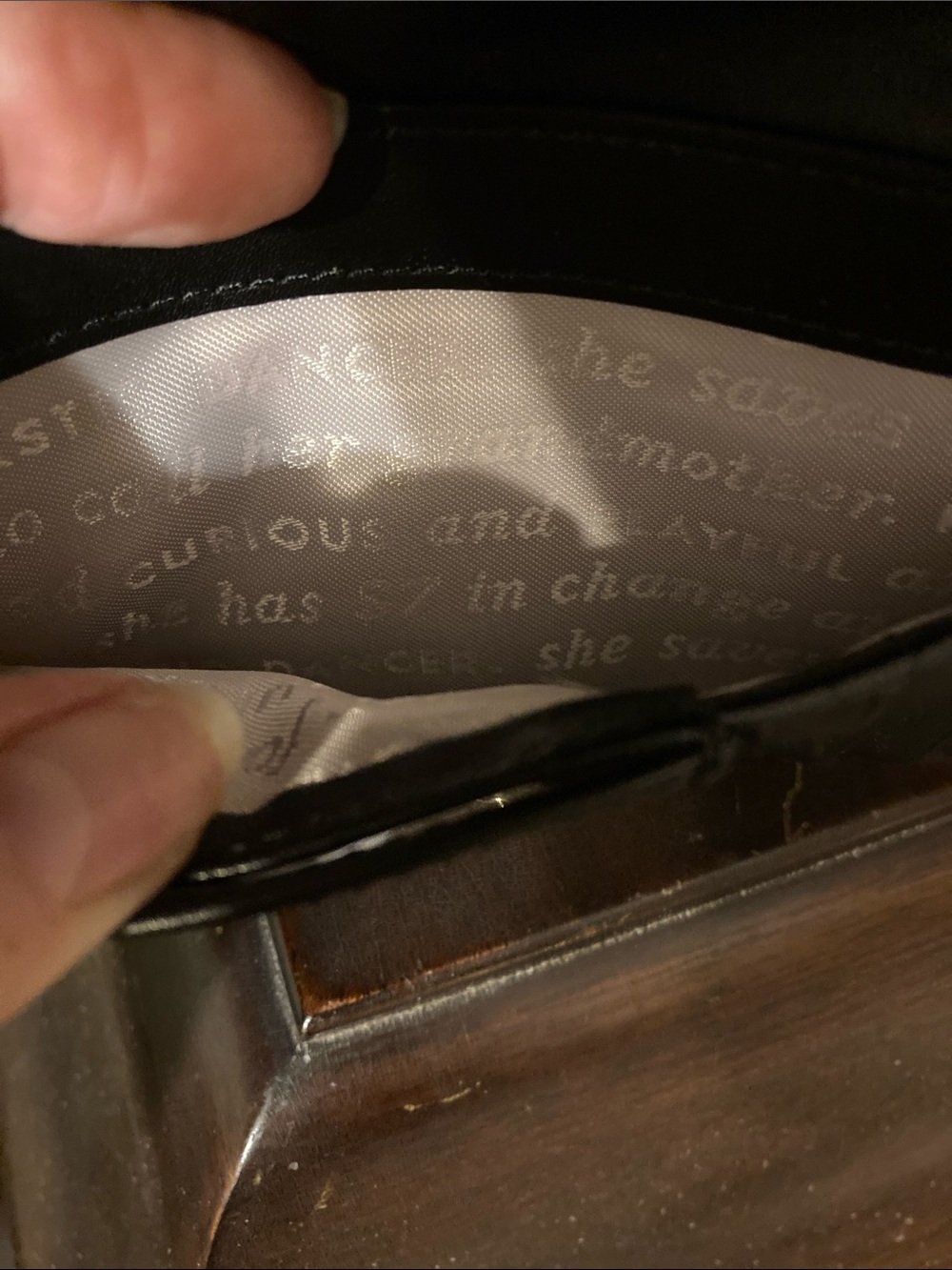 kate spade Black Glitter & Sandy Beach Striped Stacy Long Wallet w/storybook. - Picture 11 of 16